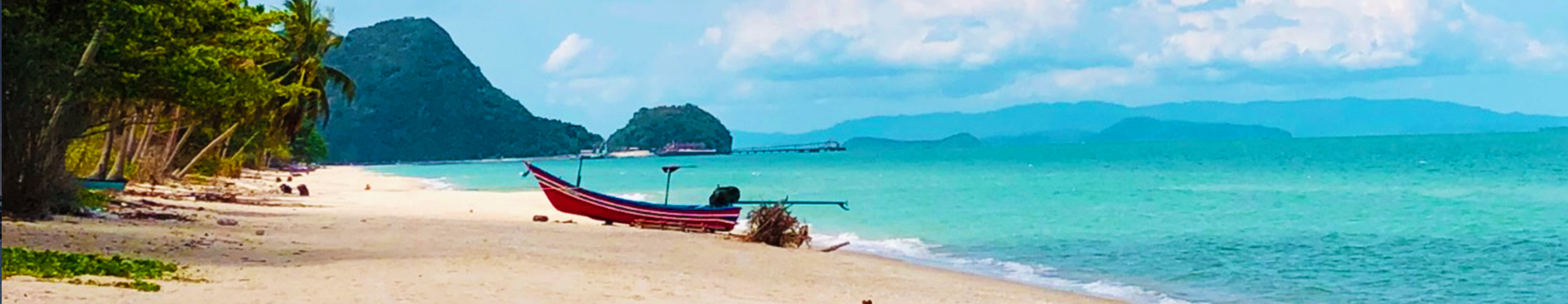 Vista de las playas de Khanom a Tailandia