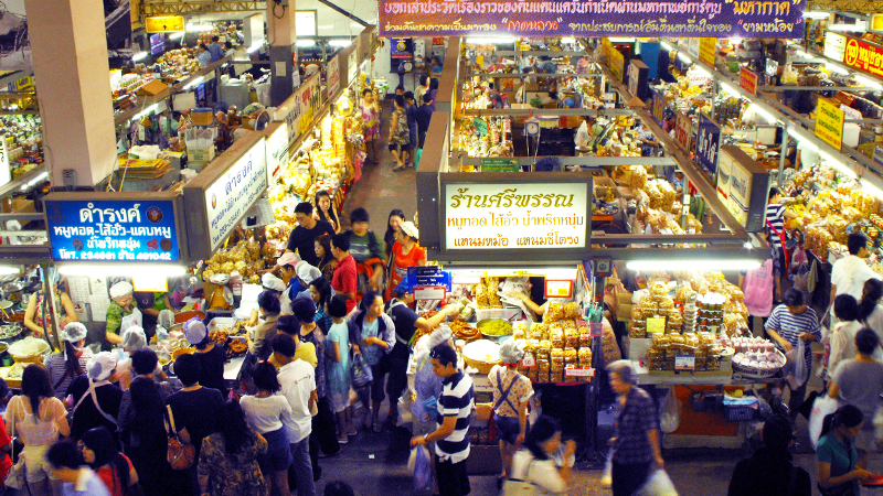 mercado de Warorot en Chiang Mai