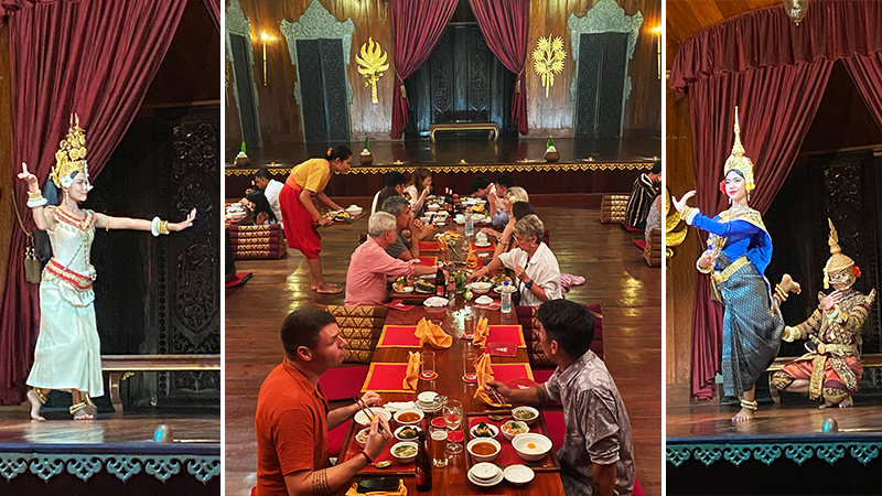 cena en el Apsara Theatre de Siem Reap