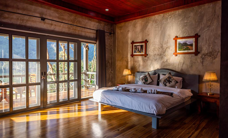 Vista de una habitación en el hotel Maison de Nong Khiaw en Laos