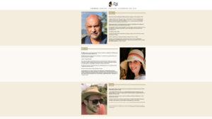 Copie d'ecran de la page "Qui sommes-nous" du site Les Voyages d'Angele identifiant les dirigeants de l'agence