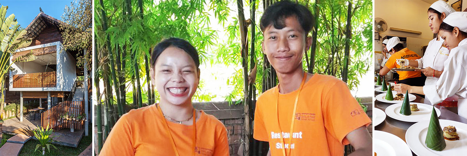 Fotos del restaurante de formación de la escuela Hotel School Saba Lai en Siem Reap Camboya