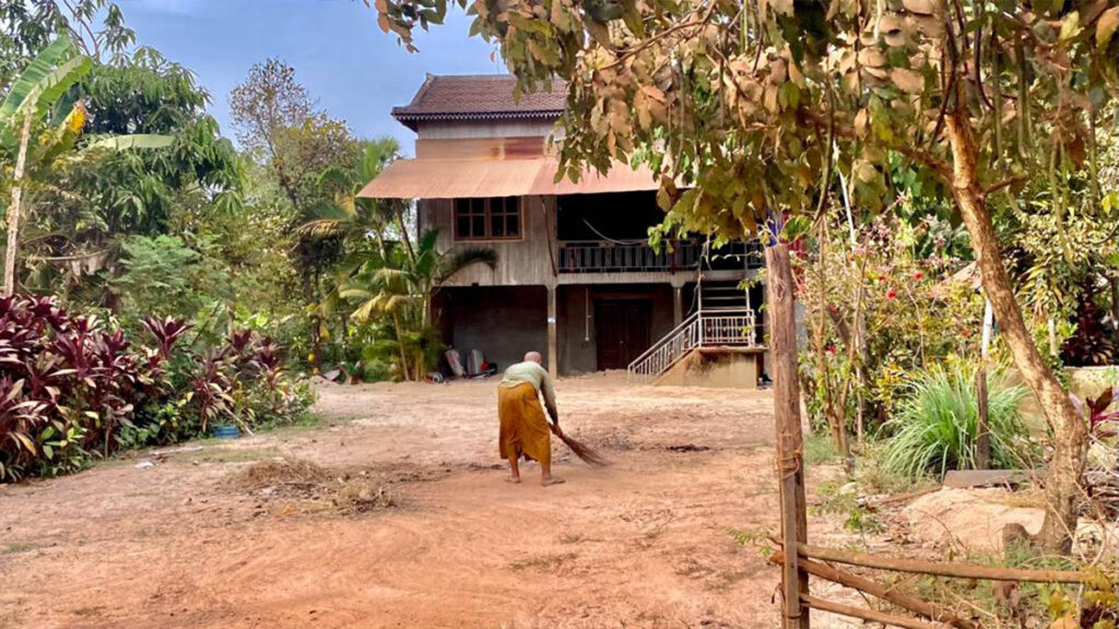 Escena de vida en un pueblo cerca de Siem Reap, en Camboya